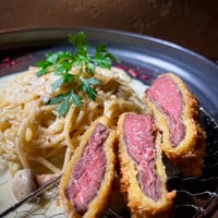 【北海道産】鹿レアカツのスパゲッティー