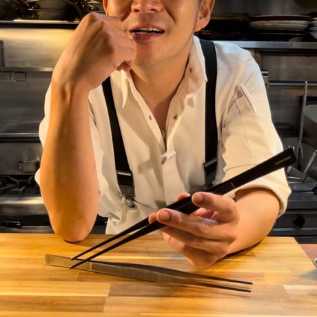 菜箸の代わりに使えるロングピンセットBlack（予約販売）  6月下旬発送予定