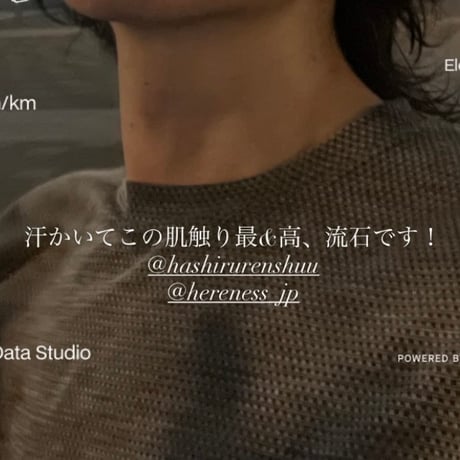走る練習 x HERENESS Slow Wool Mesh T-shirts《POP DOWN "2" Exclusive》《一般販売》