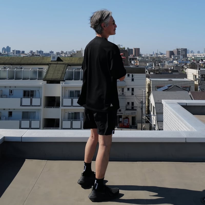 走る練習 x HERENESS Slow Wool Mesh T-shirts《POP DOW