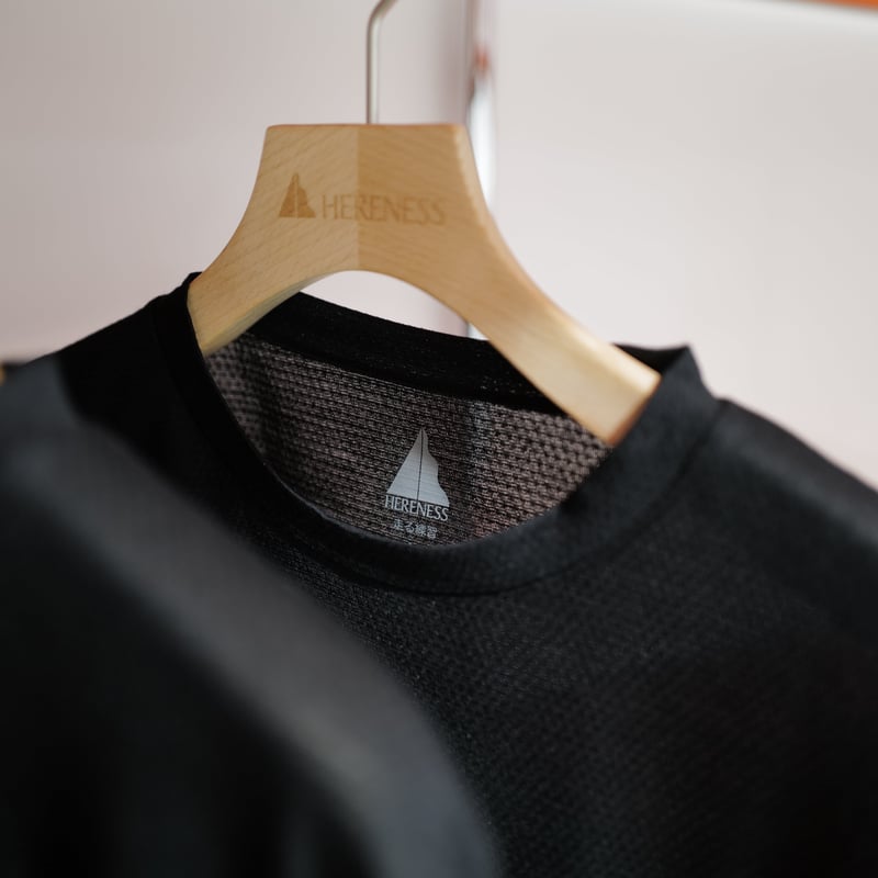 走る練習 x HERENESS Slow Wool Mesh T-shirts | Repli