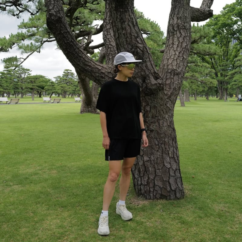 走る練習 x HERENESS Slow Wool Mesh T-shirts | Repli