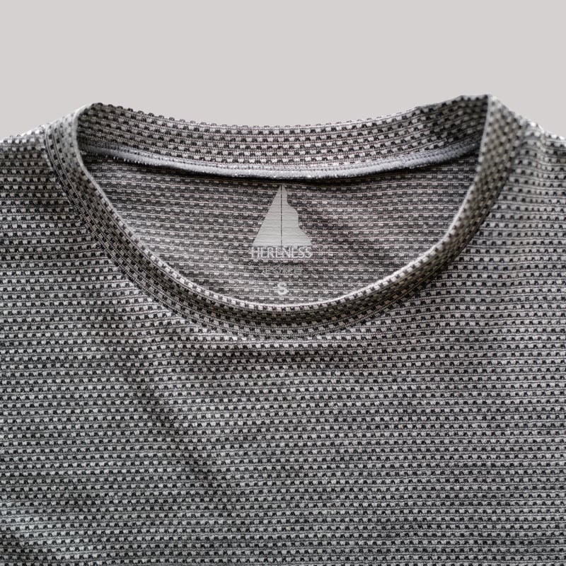 走る練習 x HERENESS Slow Wool Mesh T-shirts《POP DOW