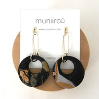 【POC-003】マーブルピアス -mike-　オーバルリング×ホール