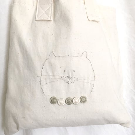 【NB-002】ねこ刺繍バッグ