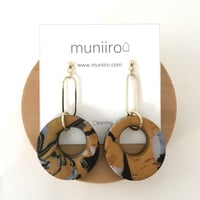【POC-002】マーブルピアス -mike-　オーバルリング×ホール