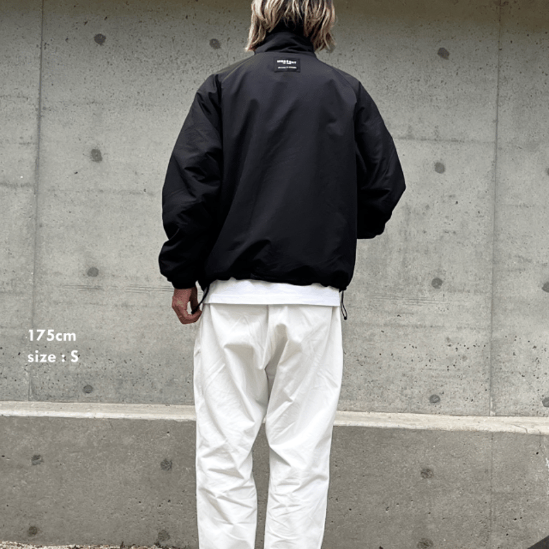 通常販売】Reversible Nylon Fleece Jacket / BLACK /