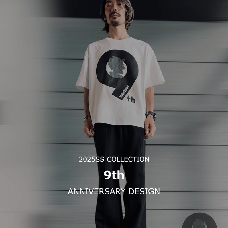 9th】(ボックスシルエットTシャツ) /SUMIKURO/M/L/XL | HIDEOUT