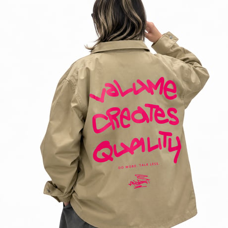 COACH JACKET 2026AW 「VOLUME CREATES QUALITY」 / BEIGE / M / L / XL