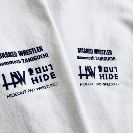 「HPW-mammoth TANIGUCHI 次はお前だ」HIGH GRADE T-SHIRTS / WHITE/M/L/XL
