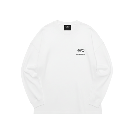 「MR.DOGMAN2026ss【分裂】」 BIG LONG SLEEVE T-SHIRTS / WHITE/S/M/L