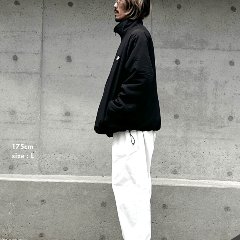 通常販売】Reversible Nylon Fleece Jacket / BLACK /