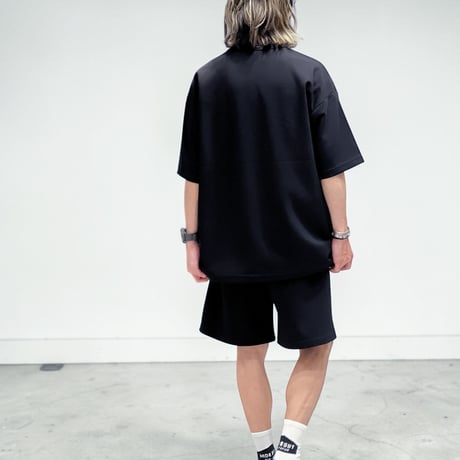「h-LOGO / STREET-LOGO」刺繍ダンボールニットSS /BLACK/M/L