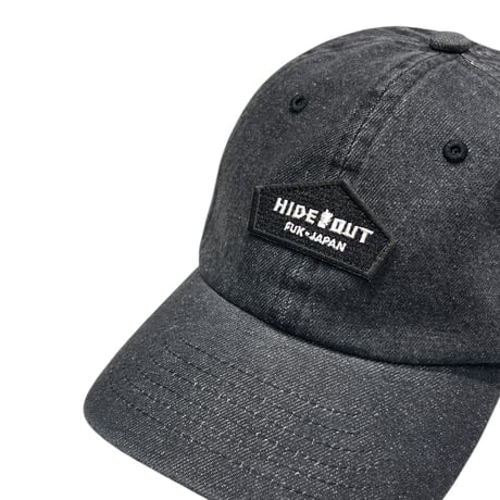 LOGO WAPPEN BASEBALL CAP / DENIM BLACK