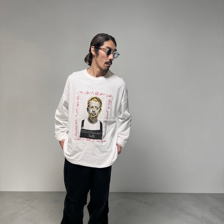 「REAL BOMBERMAN」 BIG LONG SLEEVE T-SHIRTS / WHITE/S/M/L