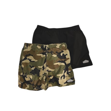 LOGO BEACH SHORTS /CAMO/BLACK/M/L/XL