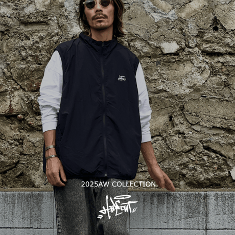 「STREET-LOGO」 NYLON VEST / IVORY / S / M / L