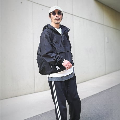 HIGH DENSTIY COTTON ANORAK PARKA /BLACK/S/M/L
