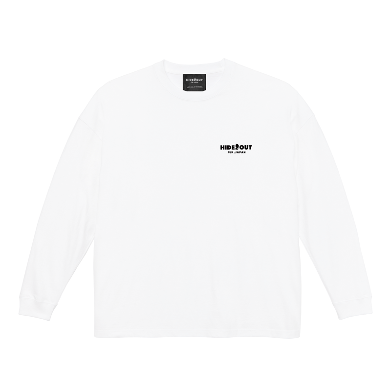 おいちゃんシリーズ - ベスパ」 BIG LONG SLEEVE T-SHIRTS / WH