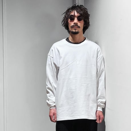 HEAVY ONZ CUT&SEW CREW NECK 【LOGO-1P】/WHITE/GREEN/BLACK/M/L/XL