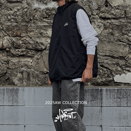 「STREET-LOGO」 NYLON VEST / IVORY / S / M / L
