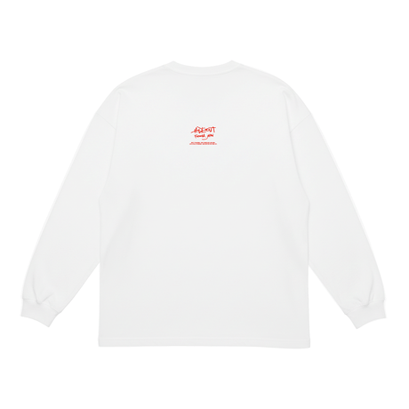 「REAL BOMBERMAN」 BIG LONG SLEEVE T-SHIRTS / WHITE/S/M/L