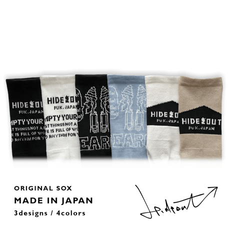 ORIGINAL SOCKS 「LOGO」/ black / unisex