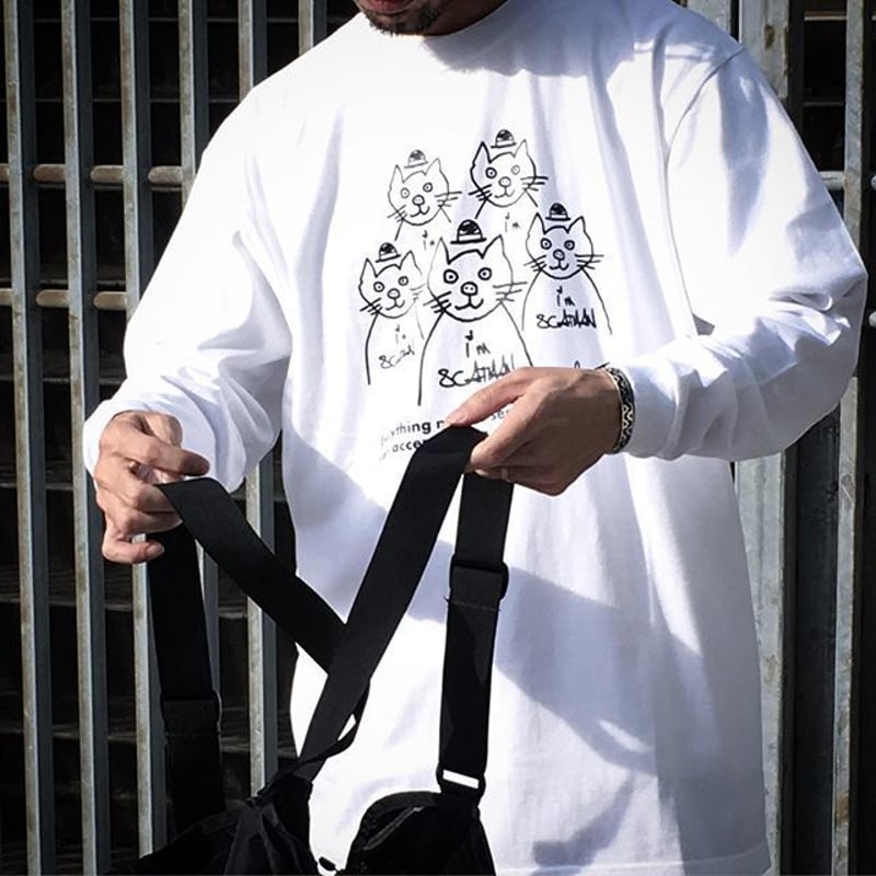 ロンT「scatman」WHITE/M/L/XL | HIDEOUT (ﾊｲﾄﾞｱｳﾄ)｜公式