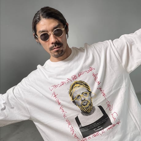 「REAL BOMBERMAN」 BIG LONG SLEEVE T-SHIRTS / WHITE/S/M/L