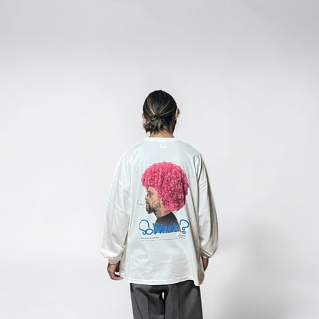「AFRO OYAJI」 BIG LONG SLEEVE T-SHIRTS / BLACK/S/M/L