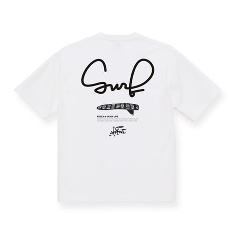 【SURF】デザイン (SUPER HEAVY T-SHIRTS) /BLACK/M/L