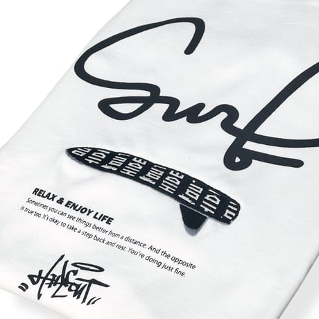 【SURF】デザイン (SUPER HEAVY T-SHIRTS) /BLACK/M/L