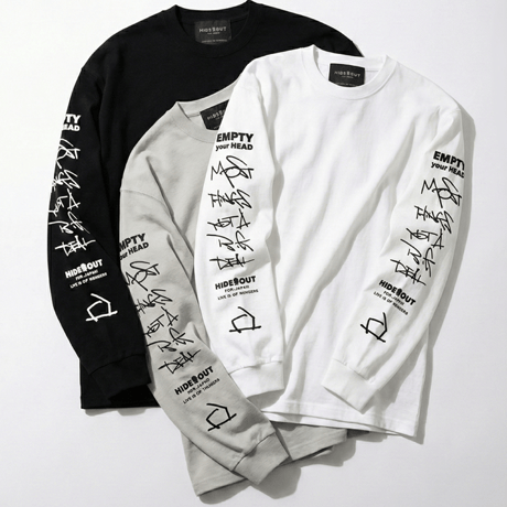 【袖ロゴデザイン】 (SUPER HEAVY BIG LONG T-SHIRTS) /M/L