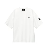 「h-LOGO / STREET-LOGO」刺繍ダンボールニットSS /WHITE/M/L
