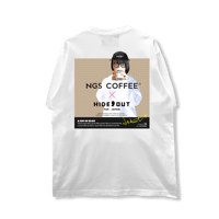 NGS COFFEE × HIDEOUT 限定受注コラボTシャツ  WHITE/XS/S/M/L/XL