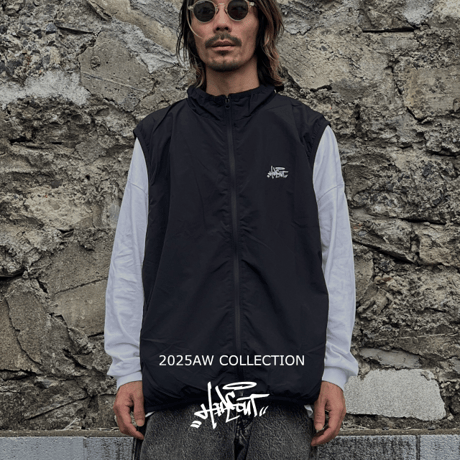 「STREET-LOGO」 NYLON VEST / IVORY / S / M / L