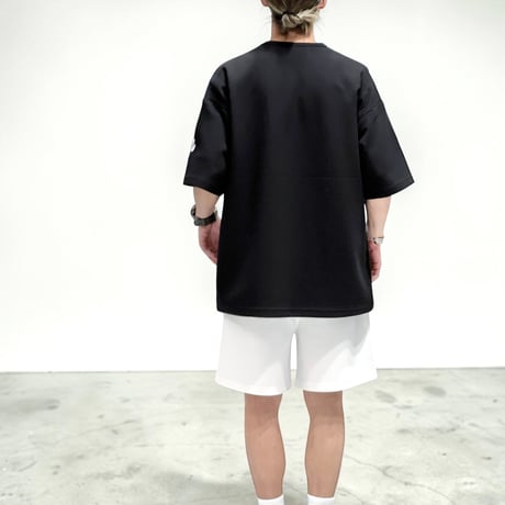 「STREET-LOGO」刺繍ダンボールニットショーツ/WHITE/M/L