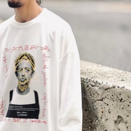 「REAL BOMBERMAN」 BIG LONG SLEEVE T-SHIRTS / WHITE/S/M/L
