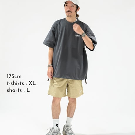 NYLON EASY SHORTS / M / L / XL / BLACK