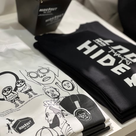 【10周年記念デザイン - LOGO】-限定-マグ×ロンTセット BIG LONG SLEEVE T-SHIRTS / BLACK/S/M/L