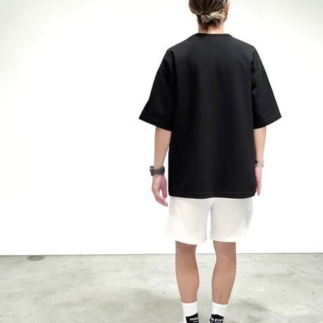 「h-LOGO / STREET-LOGO」刺繍ダンボールニットSS /BLACK/M/L