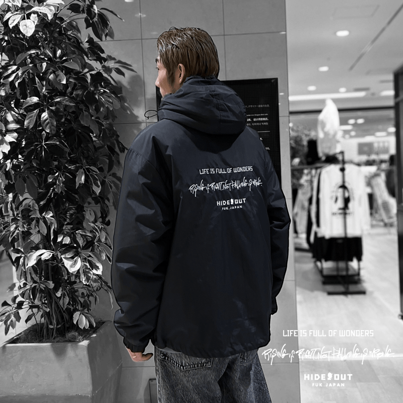 NYLON-OXFORD FOOD OUTER / BLACK / M / L / XL |