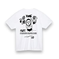 「mammoth TANIGUCHI (MWMT) - 闇討」HIGH GRADE T-SHIRTS / WHITE/M/L/XL