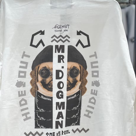 「MR.DOGMAN2026ss【分裂】」 BIG LONG SLEEVE T-SHIRTS / WHITE/S/M/L
