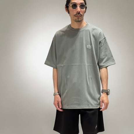 【受注生産】「BLEND IN」SUPER HEAVY WIDE T-SHIRTS /STONE GREEN/M/L