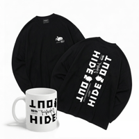 【10周年記念デザイン - LOGO】-限定-マグ×ロンTセット BIG LONG SLEEVE T-SHIRTS / BLACK/S/M/L