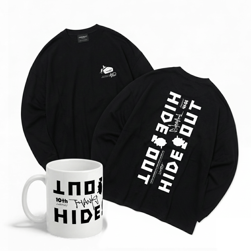 10周年記念デザイン - LOGO】-限定-マグ×ロンTセット BIG LONG SLEEV