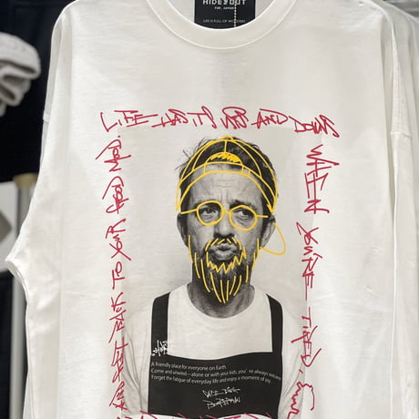 「REAL BOMBERMAN」 BIG LONG SLEEVE T-SHIRTS / WHITE/S/M/L