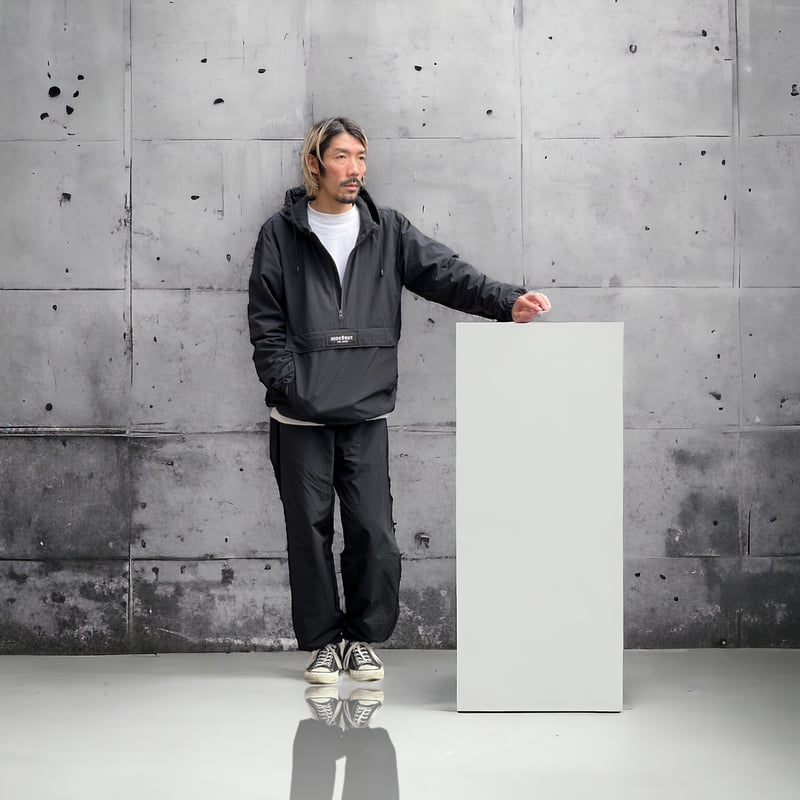 NYLON PANTS / BLACK / M / L | HIDEOUT (ﾊｲﾄﾞｱｳﾄ)