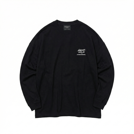 「AFRO OYAJI」 BIG LONG SLEEVE T-SHIRTS / BLACK/S/M/L